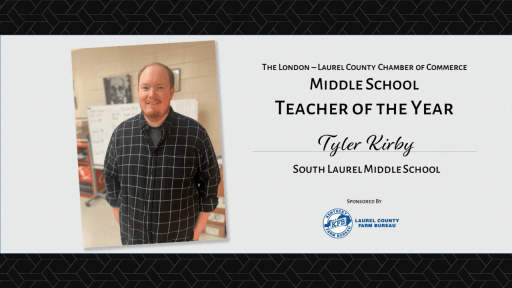 London Laurel County Chamber Of Commerce Announces 2023 Teacher Of